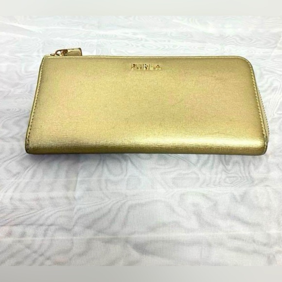 Furla Metallic Gold Wallet - Picture 1 of 5